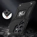 Etui pancerny pokrowiec do Samsung Galaxy S23 Ultra uchwyt magnetyczny Ring Armor czarny