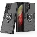Etui pancerny pokrowiec do Samsung Galaxy S23 Ultra uchwyt magnetyczny Ring Armor czarny