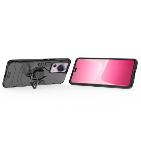 Etui pancerny pokrowiec do Xiaomi 13 Lite uchwyt magnetyczny Ring Armor czarny Etui pancerny pokrowiec do Xiaomi 13 Lite uchwyt magnetyczny Ring Armor czarny