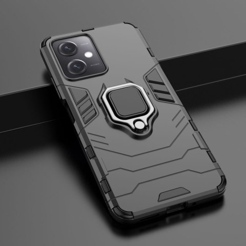 Etui pancerny pokrowiec do Xiaomi Redmi Note 12 5G / Poco X5 5G uchwyt magnetyczny Ring Armor czarny Etui pancerny pokrowiec do Xiaomi Redmi Note 12 5G / Poco X5 5G uchwyt magnetyczny Ring Armor czarny