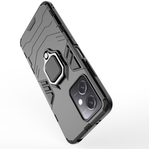Etui pancerny pokrowiec do Xiaomi Redmi Note 12 5G / Poco X5 5G uchwyt magnetyczny Ring Armor czarny Etui pancerny pokrowiec do Xiaomi Redmi Note 12 5G / Poco X5 5G uchwyt magnetyczny Ring Armor czarny
