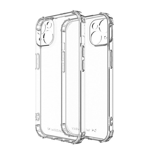 Etui pancerny pokrowiec na iPhone 14 Plus Anti Shock przezroczyste Etui pancerny pokrowiec na iPhone 14 Plus Anti Shock przezroczyste