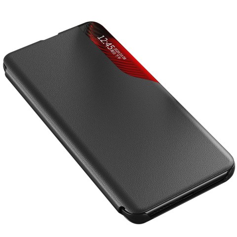 Etui pokrowiec z klapką i podstawką do Xiaomi Redmi 11A / Poco C55 / Redmi 12C Eco Leather czarne Etui pokrowiec z klapką i podstawką do Xiaomi Redmi 11A / Poco C55 / Redmi 12C Eco Leather czarne