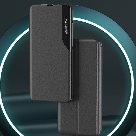 Etui pokrowiec z klapką i podstawką do Xiaomi Redmi 11A / Poco C55 / Redmi 12C Eco Leather czarne Etui pokrowiec z klapką i podstawką do Xiaomi Redmi 11A / Poco C55 / Redmi 12C Eco Leather czarne