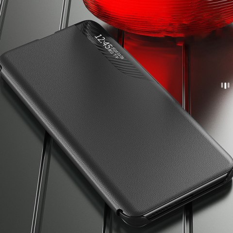 Etui pokrowiec z klapką i podstawką do Xiaomi Redmi 11A / Poco C55 / Redmi 12C Eco Leather czarne Etui pokrowiec z klapką i podstawką do Xiaomi Redmi 11A / Poco C55 / Redmi 12C Eco Leather czarne
