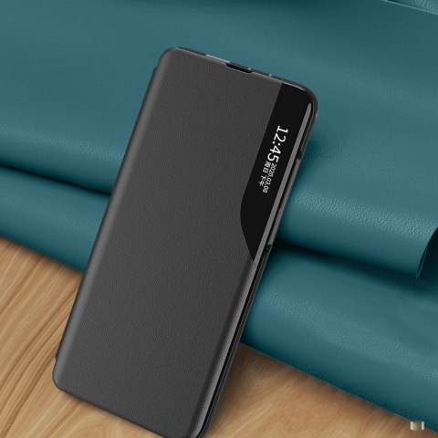 Etui pokrowiec z klapką i podstawką do Xiaomi Redmi 11A / Poco C55 / Redmi 12C Eco Leather czarne Etui pokrowiec z klapką i podstawką do Xiaomi Redmi 11A / Poco C55 / Redmi 12C Eco Leather czarne