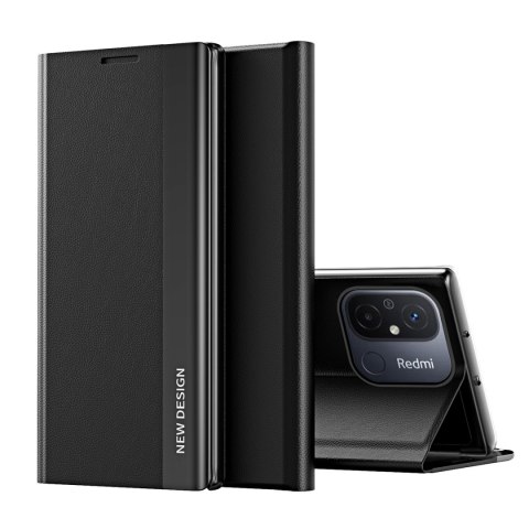 Etui pokrowiec z klapką i podstawką do Xiaomi Redmi 11A / Poco C55 / Redmi 12C Sleep Case Pro czarny Etui pokrowiec z klapką i podstawką do Xiaomi Redmi 11A / Poco C55 / Redmi 12C Sleep Case Pro czarny