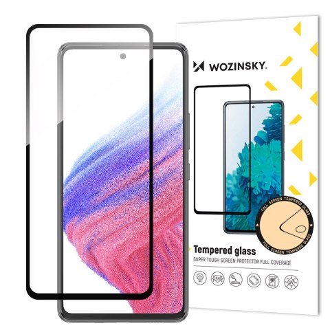 Szkło hartowane 9H na cały ekran Samsung Galaxy A54 5G z czarną ramką Full Glue Szkło hartowane 9H na cały ekran Samsung Galaxy A54 5G z czarną ramką Full Glue