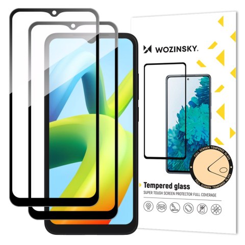 ZESTAW 2x Szkło hartowane 9H na cały ekran Xiaomi Redmi A2 / Redmi A1 z czarną ramką ZESTAW 2x Szkło hartowane 9H na cały ekran Xiaomi Redmi A2 / Redmi A1 z czarną ramką