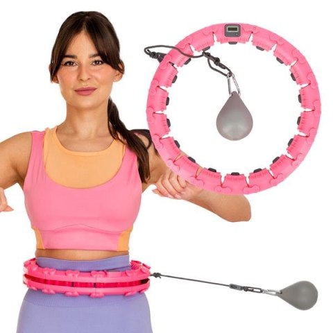 FH03 PINK HULA HOP Z OBCIĄŻNIKIEM I LICZNIKIEM STOCK FH03 PINK HULA HOP Z OBCIĄŻNIKIEM I LICZNIKIEM STOCK