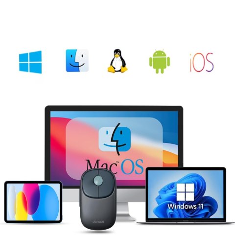 Bezprzewodowa mysz myszka do komputera MU102 FUN+ Bluetooth 2.4 GHz czarna Bezprzewodowa mysz myszka do komputera MU102 FUN+ Bluetooth 2.4 GHz czarna