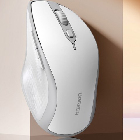 Ergonomiczna bezprzewodowa mysz myszka do komputera MU101 Bluetooth 2.4 GHz biała Ergonomiczna bezprzewodowa mysz myszka do komputera MU101 Bluetooth 2.4 GHz biała