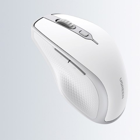 Ergonomiczna bezprzewodowa mysz myszka do komputera MU101 Bluetooth 2.4 GHz biała Ergonomiczna bezprzewodowa mysz myszka do komputera MU101 Bluetooth 2.4 GHz biała