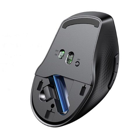 Ergonomiczna bezprzewodowa mysz myszka do komputera MU101 Bluetooth 2.4 GHz niebieska Ergonomiczna bezprzewodowa mysz myszka do komputera MU101 Bluetooth 2.4 GHz niebieska