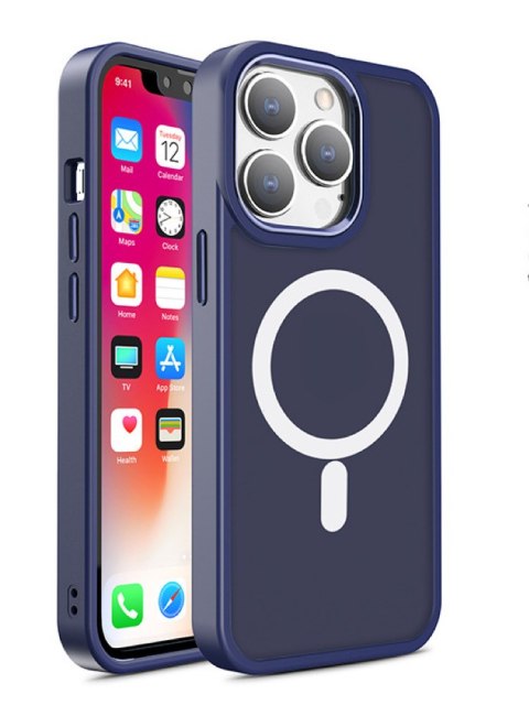 Magnetyczne etui z MagSafe do iPhone 15 Pro Max otworki pod smycz zielone Magnetyczne etui z MagSafe do iPhone 15 Pro Max otworki pod smycz zielone