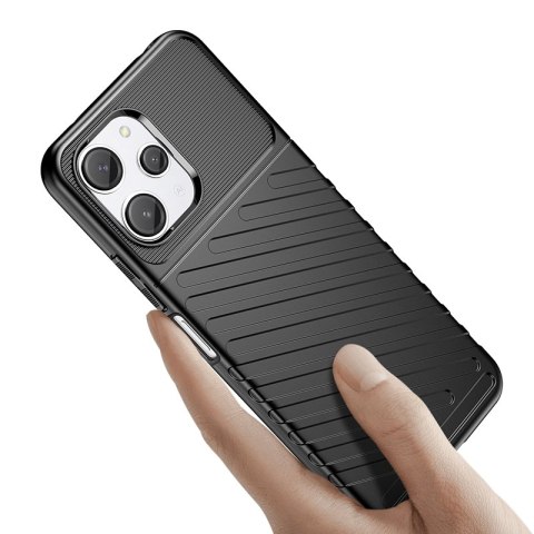 Pancerne elastyczne etui pokrowiec do Xiaomi Redmi 12 Thunder Case czarne Pancerne elastyczne etui pokrowiec do Xiaomi Redmi 12 Thunder Case czarne