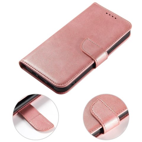 Pokrowiec etui z klapką i portfelem do Xiaomi Redmi Note 12 5G / Poco X5 5G Magnet Case różowe Pokrowiec etui z klapką i portfelem do Xiaomi Redmi Note 12 5G / Poco X5 5G Magnet Case różowe