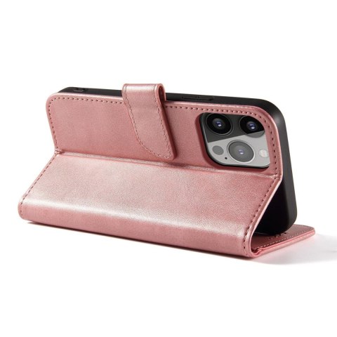 Pokrowiec etui z klapką i portfelem do Xiaomi Redmi Note 12 5G / Poco X5 5G Magnet Case różowe Pokrowiec etui z klapką i portfelem do Xiaomi Redmi Note 12 5G / Poco X5 5G Magnet Case różowe