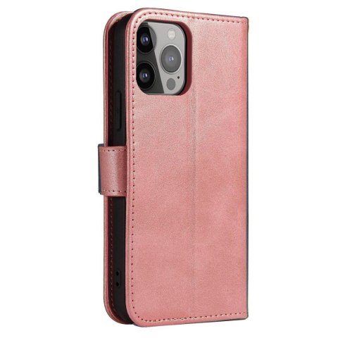 Pokrowiec etui z klapką i portfelem do Xiaomi Redmi Note 12 5G / Poco X5 5G Magnet Case różowe Pokrowiec etui z klapką i portfelem do Xiaomi Redmi Note 12 5G / Poco X5 5G Magnet Case różowe