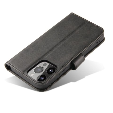 Pokrowiec etui z klapką i portfelem do Xiaomi Redmi Note 12 Magnet Case czarne Pokrowiec etui z klapką i portfelem do Xiaomi Redmi Note 12 Magnet Case czarne