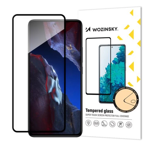 Szkło hartowane 9H z ramką na ekran Xiaomi Poco F5 Pro Full Glue Tempered Glass czarne Szkło hartowane 9H z ramką na ekran Xiaomi Poco F5 Pro Full Glue Tempered Glass czarne