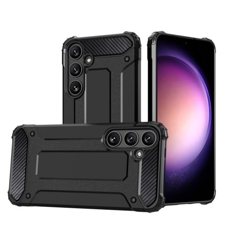Etui pancerne wzmacniane do Samsung Galaxy S24+ Hybrid Armor czarne Etui pancerne wzmacniane do Samsung Galaxy S24+ Hybrid Armor czarne