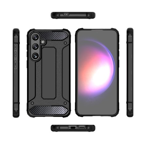 Etui pancerne wzmacniane do Samsung Galaxy S24+ Hybrid Armor czarne Etui pancerne wzmacniane do Samsung Galaxy S24+ Hybrid Armor czarne