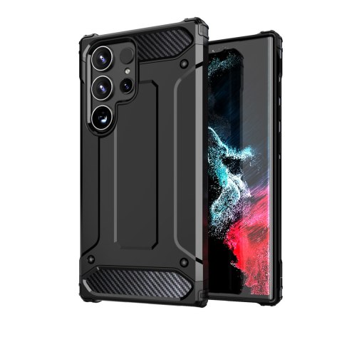 Etui pancerne wzmacniane do Samsung Galaxy S24 Ultra Hybrid Armor czarne Etui pancerne wzmacniane do Samsung Galaxy S24 Ultra Hybrid Armor czarne