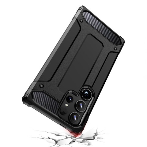 Etui pancerne wzmacniane do Samsung Galaxy S24 Ultra Hybrid Armor czarne Etui pancerne wzmacniane do Samsung Galaxy S24 Ultra Hybrid Armor czarne