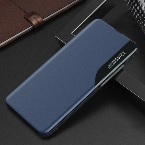 Etui pokrowiec do Samsung S24 z klapką i podstawką Eco Leather View Case niebieskie Etui pokrowiec do Samsung S24 z klapką i podstawką Eco Leather View Case niebieskie