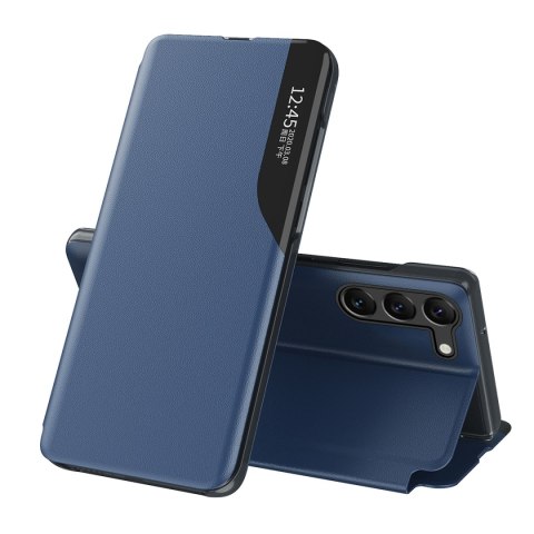 Etui pokrowiec do Samsung S24+ z klapką i podstawką Eco Leather View Case niebieskie Etui pokrowiec do Samsung S24+ z klapką i podstawką Eco Leather View Case niebieskie