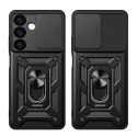 Etui z osłoną na aparat do Samsung Galaxy S24 Hybrid Armor Camshield czarne