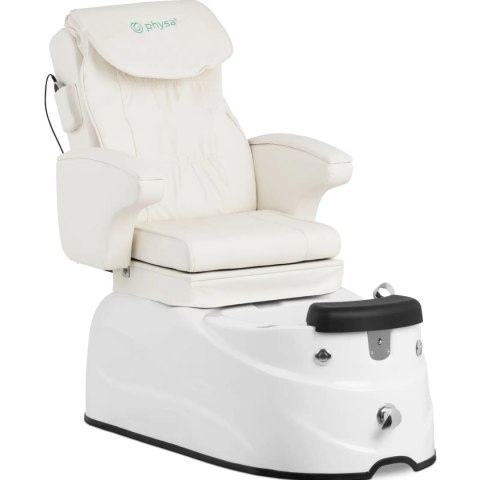 Fotel podologiczny do pedicure z masażem i brodzikiem elektryczny 105 W - biały Fotel podologiczny do pedicure z masażem i brodzikiem elektryczny 105 W - biały