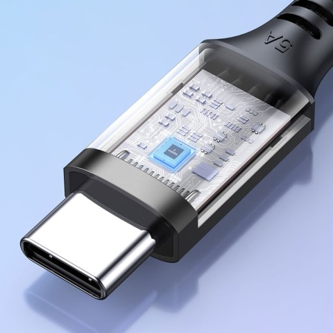 Kabel przewód USB-C 100W 5A PD 480Mbps 3m szary Kabel przewód USB-C 100W 5A PD 480Mbps 3m szary