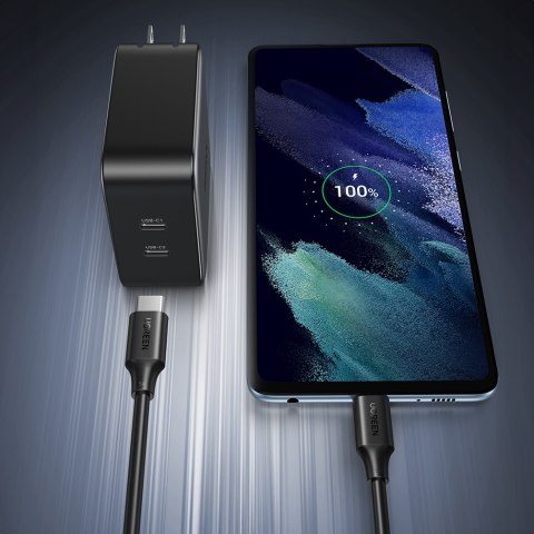 Kabel przewód USB-C PD QC 100W 5A 480Mb/s 1.5m czarny Kabel przewód USB-C PD QC 100W 5A 480Mb/s 1.5m czarny