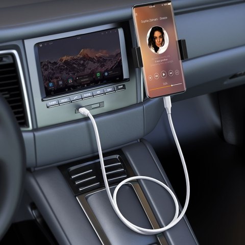 Kabel przewód USB-C PD QC 100W 5A 480Mb/s 2m biały Kabel przewód USB-C PD QC 100W 5A 480Mb/s 2m biały