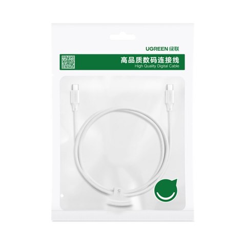 Kabel przewód USB-C PD QC 100W 5A 480Mb/s 2m biały Kabel przewód USB-C PD QC 100W 5A 480Mb/s 2m biały