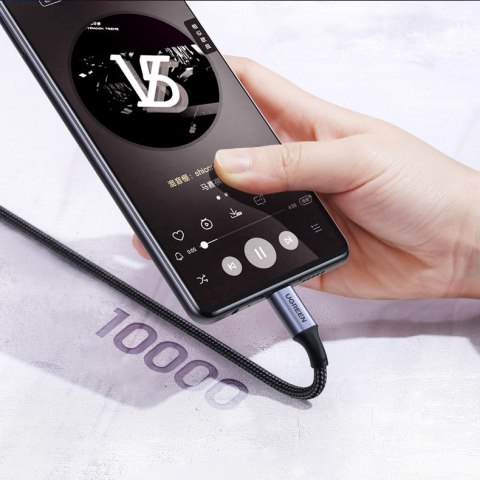 Kabel przewód kątowy USB-C PD QC 100W 5A 1m czarny Kabel przewód kątowy USB-C PD QC 100W 5A 1m czarny