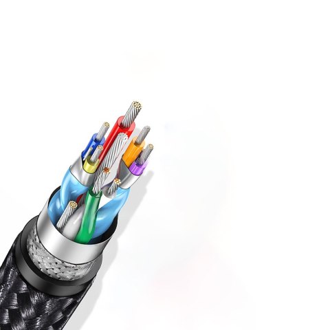 Kabel przewód kątowy USB - USB-C 5Gb/s 3A 1m czarny Kabel przewód kątowy USB - USB-C 5Gb/s 3A 1m czarny
