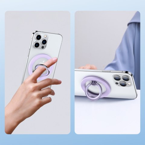 Magnetyczny uchwyt na telefon na palec MagSafe fioletowy Magnetyczny uchwyt na telefon na palec MagSafe fioletowy