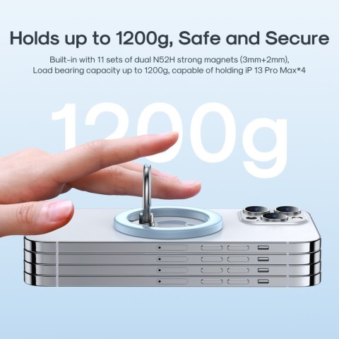 Magnetyczny uchwyt na telefon na palec MagSafe niebieski Magnetyczny uchwyt na telefon na palec MagSafe niebieski