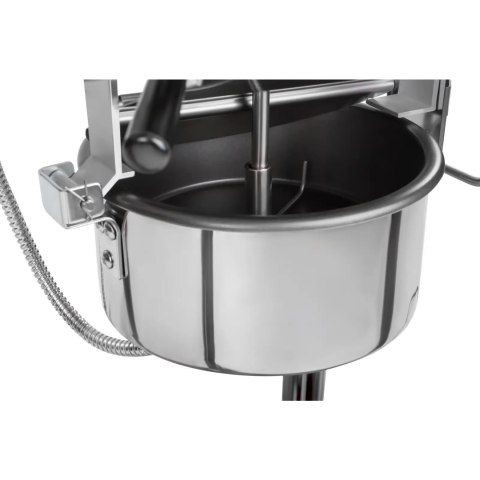 Profesjonalna maszyna do popcornu na wózku z oświetleniem RETRO 88 l 1600 W czarna Profesjonalna maszyna do popcornu na wózku z oświetleniem RETRO 88 l 1600 W czarna