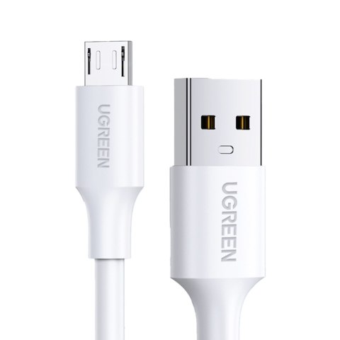 Kabel przewód PVC USB0-A - microUSB 480 Mb/s 0.5m biały Kabel przewód PVC USB0-A - microUSB 480 Mb/s 0.5m biały