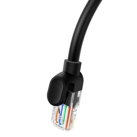Kabel przewód sieciowy Ethernet Cat 5 RJ-45 1000Mb/s skrętka 8m czarny Kabel przewód sieciowy Ethernet Cat 5 RJ-45 1000Mb/s skrętka 8m czarny