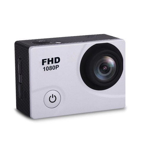 Kamera sportowa 1080P Full HD Wi-Fi 12Mpx wodoodporna szerokokątna + akcesoria biała Kamera sportowa 1080P Full HD Wi-Fi 12Mpx wodoodporna szerokokątna + akcesoria biała