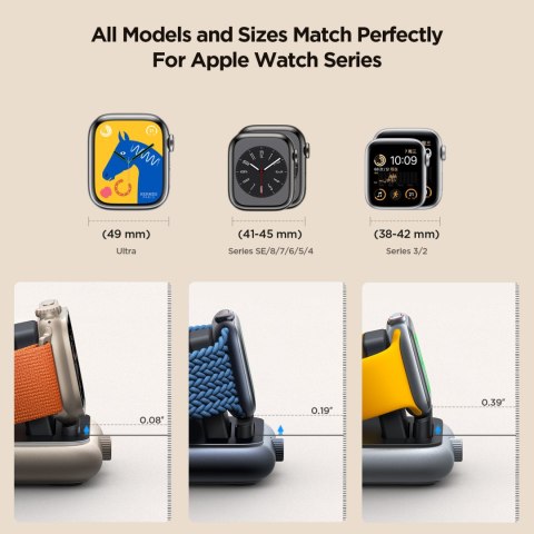 Ładowarka bezprzewodowa do smartwatcha Apple Watch USB-C czarna Ładowarka bezprzewodowa do smartwatcha Apple Watch USB-C czarna