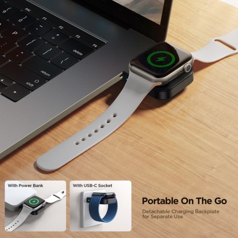 Ładowarka bezprzewodowa do smartwatcha Apple Watch USB-C czarna Ładowarka bezprzewodowa do smartwatcha Apple Watch USB-C czarna