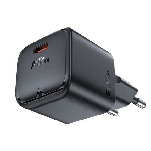 Mini Ładowarka sieciowa GaN PD 30W USB-C czarna Mini Ładowarka sieciowa GaN PD 30W USB-C czarna