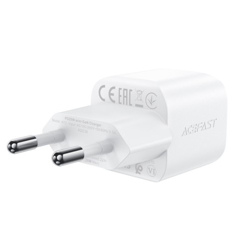 Mini Ładowarka sieciowa PD 20W GaN + kabel USB-C biała Mini Ładowarka sieciowa PD 20W GaN + kabel USB-C biała