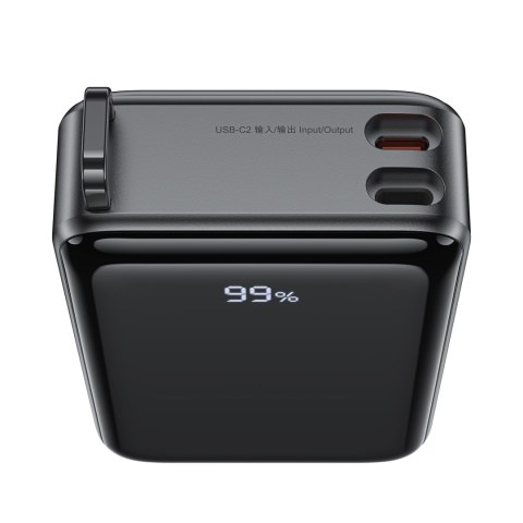 Powerbank 20000mAh M4 PD 67W z wbudowanym kablem USB-C czarny Powerbank 20000mAh M4 PD 67W z wbudowanym kablem USB-C czarny